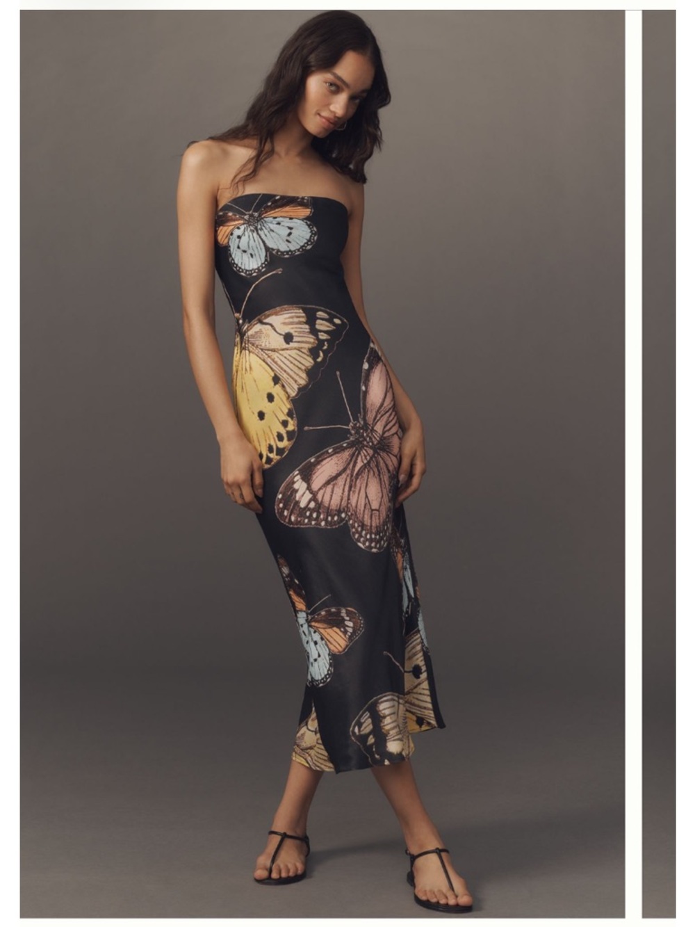 The Tilda Slip Dress with Butterfly Print